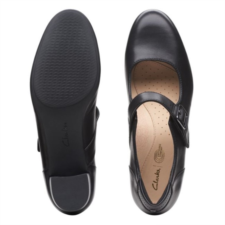 Clarks Linnae Walk Cuero Negro Cuero Negro