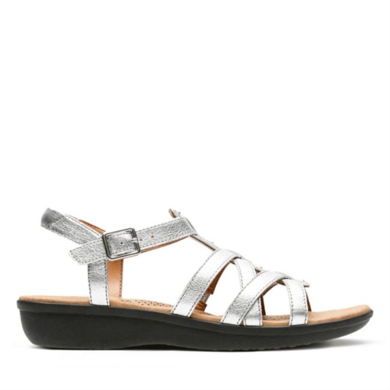 Clarks Manilla Bonita Plata Cuero Plata Cuero