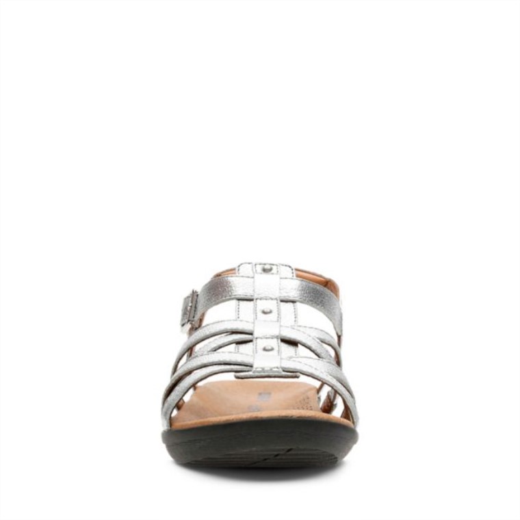Clarks Manilla Bonita Plata Cuero Plata Cuero