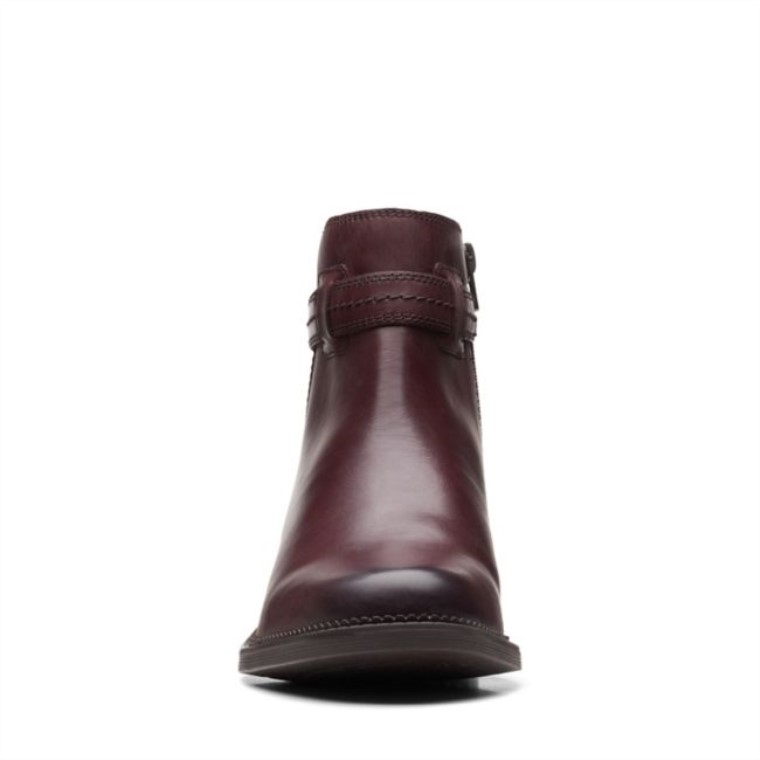 Clarks Maye Easy Cuero Marrón Oscuro Cuero Marrón Oscuro