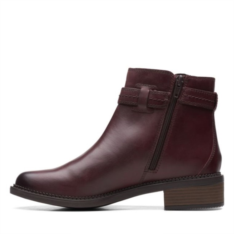Clarks Maye Easy Cuero Marrón Oscuro Cuero Marrón Oscuro