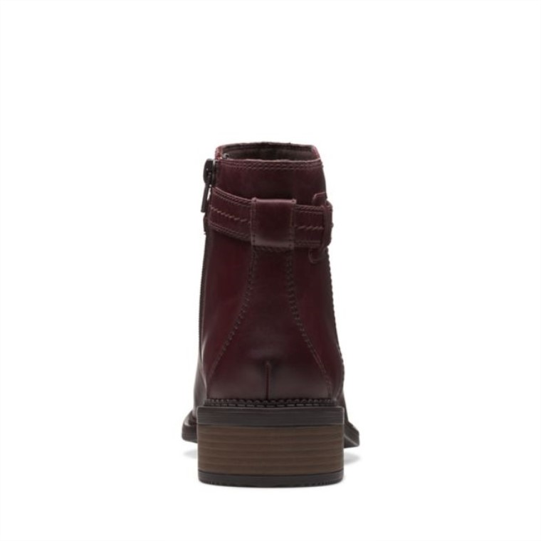 Clarks Maye Easy Cuero Marrón Oscuro Cuero Marrón Oscuro