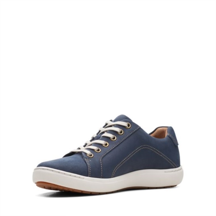 Clarks Nalle Encaje Nubuck Azul Marino Nubuck Azul Marino