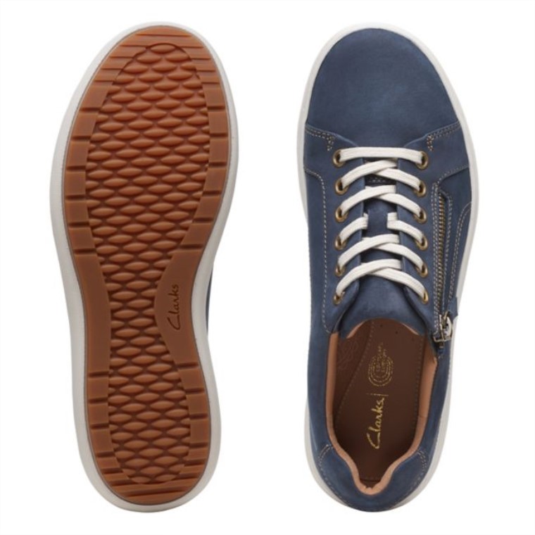 Clarks Nalle Encaje Nubuck Azul Marino Nubuck Azul Marino