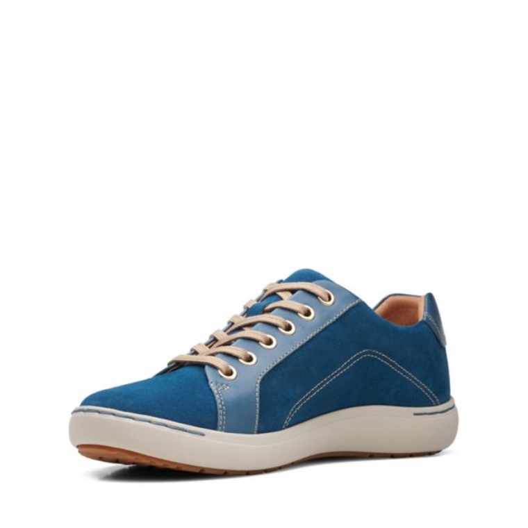 Clarks Nalle Encaje Verde Azulado Verde Azulado