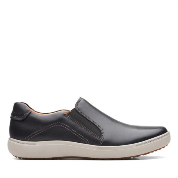 Clarks Nalle Stride Cuero Negro Cuero Negro