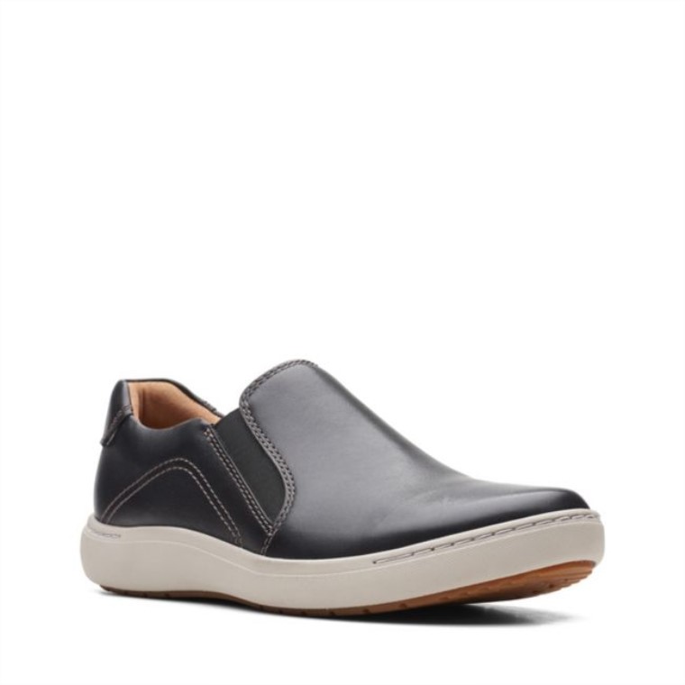 Clarks Nalle Stride Cuero Negro Cuero Negro