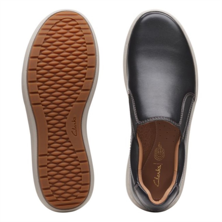 Clarks Nalle Stride Cuero Negro Cuero Negro