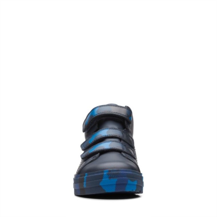 Camo Azul Marino Clarks Nova Fun Kid Camo Azul Marino