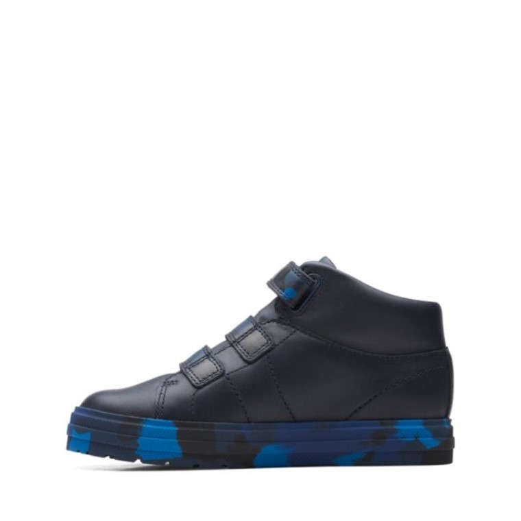 Camo Azul Marino Clarks Nova Fun Kid Camo Azul Marino