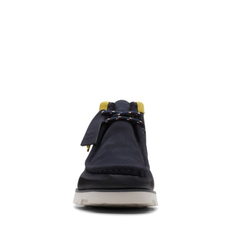 Combinación Azul Marino Clarks Wallabee 20 Gtx Combinación Azul Marino