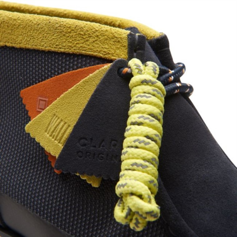 Combinación Azul Marino Clarks Wallabee 20 Gtx Combinación Azul Marino