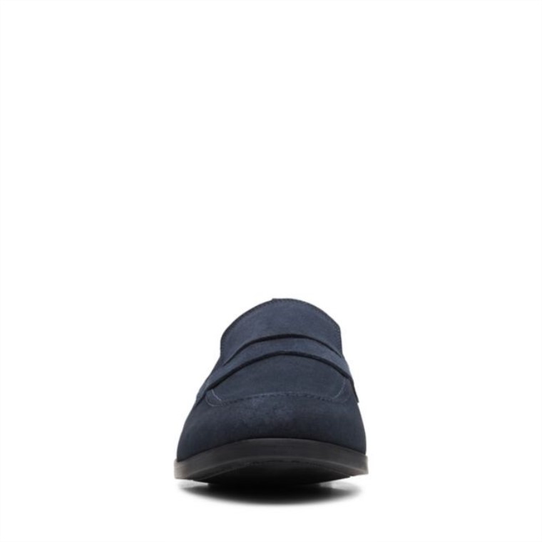Clarks Ante Azul Marino Bradish Gamuza Azul Marino