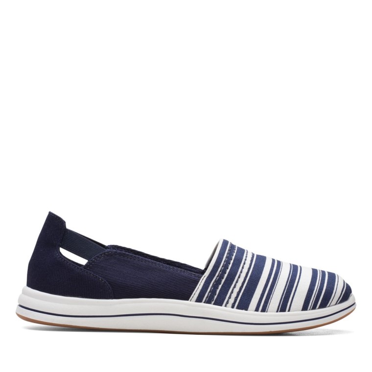 Clarks Azul Marino/blanco Brisa Paso Azul Marino/blanco