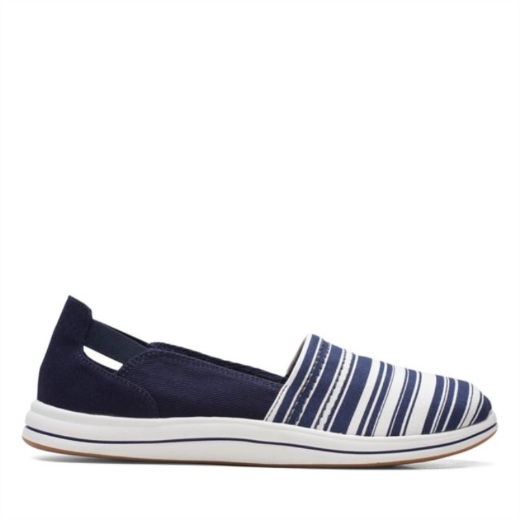 Clarks Azul Marino/blanco Brisa Paso Azul Marino/blanco