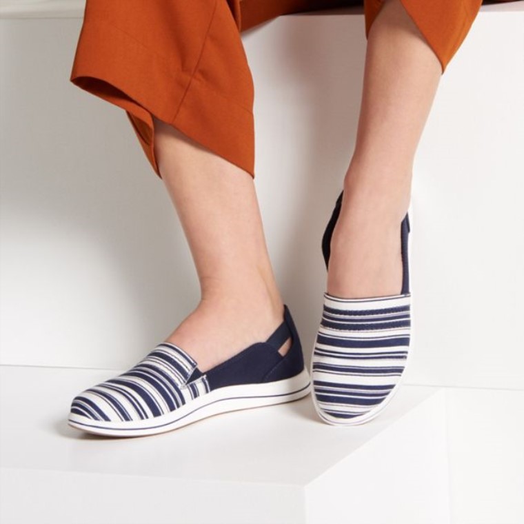 Clarks Azul Marino/blanco Brisa Paso Azul Marino/blanco