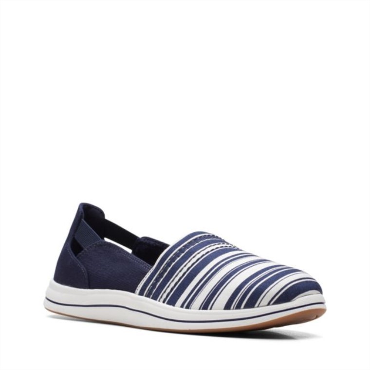 Clarks Azul Marino/blanco Brisa Paso Azul Marino/blanco