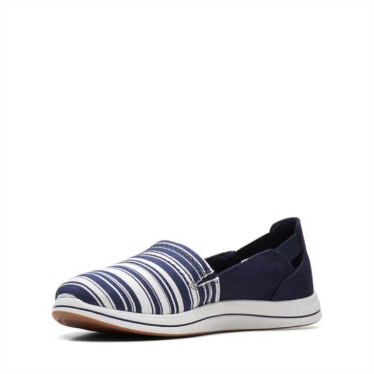 Clarks Azul Marino/blanco Brisa Paso Azul Marino/blanco
