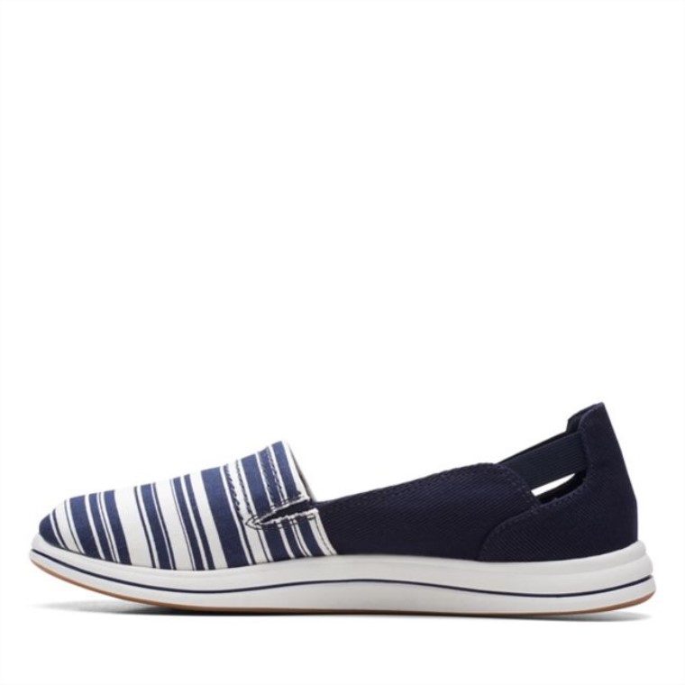 Clarks Azul Marino/blanco Brisa Paso Azul Marino/blanco