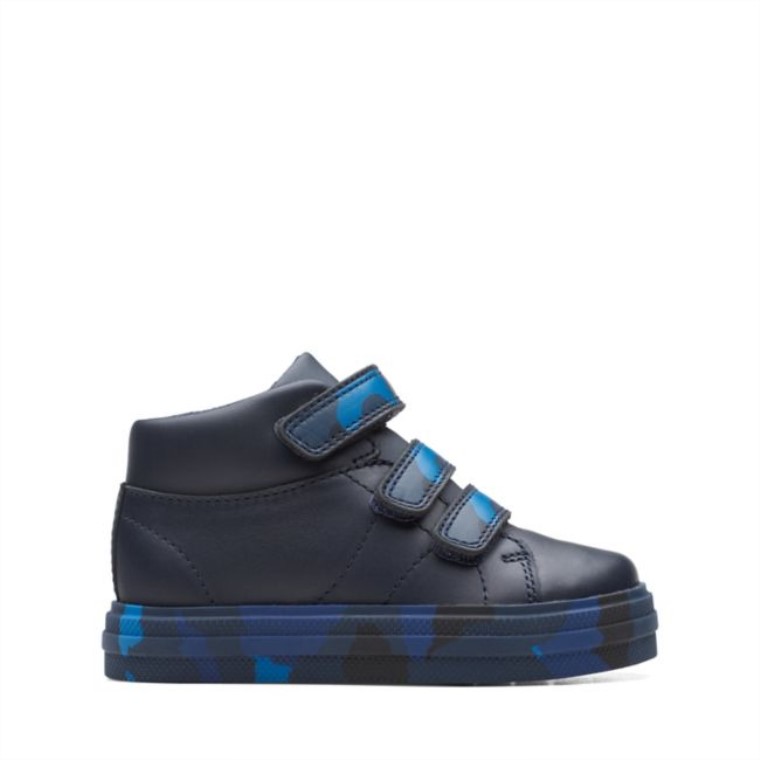 Clarks Nova Divertido Niño Camo Azul Marino Camo Azul Marino
