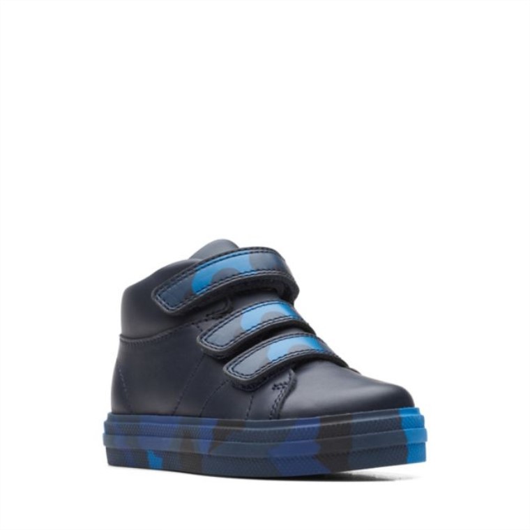 Clarks Nova Divertido Niño Camo Azul Marino Camo Azul Marino