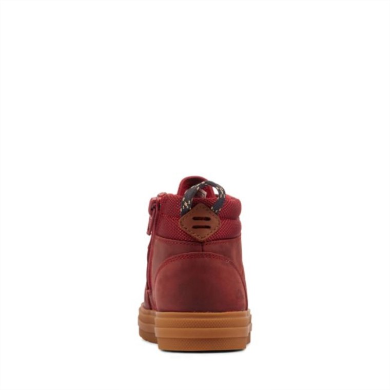 Clarks Nova Hike Kid Cuero Burdeos Cuero Burdeos