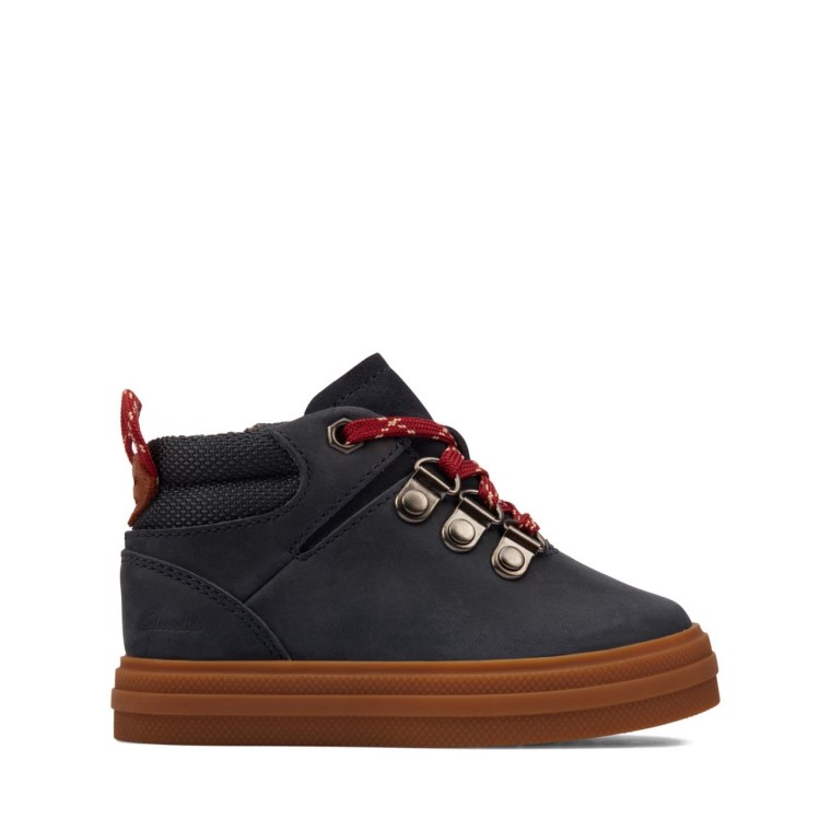 Clarks Nova Hike Toddler Cuero Azul Marino Cuero Azul Marino