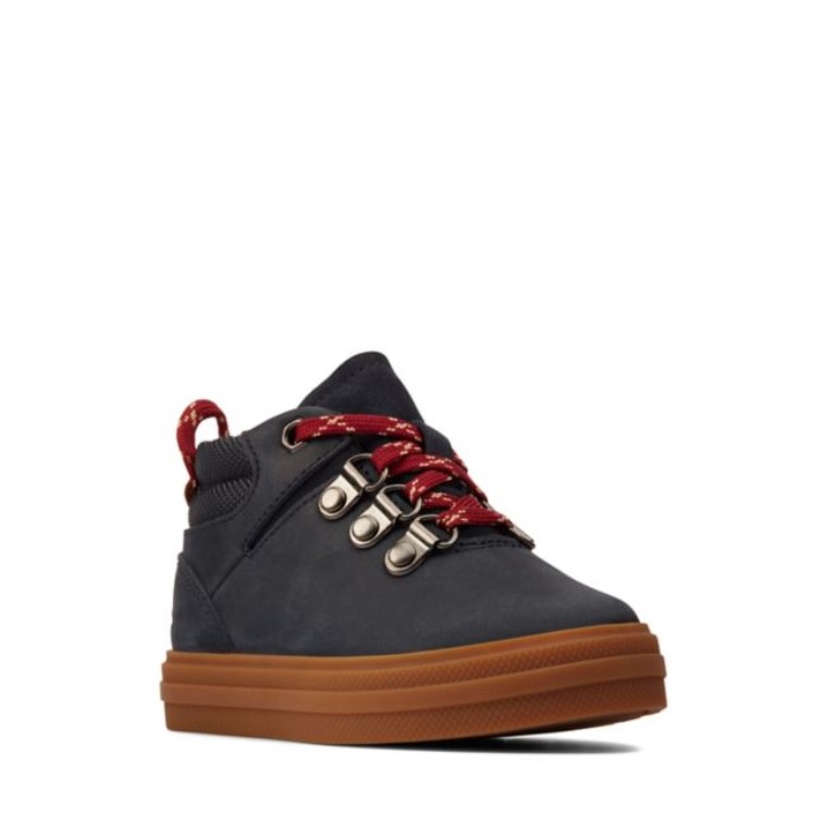 Clarks Nova Hike Toddler Cuero Azul Marino Cuero Azul Marino