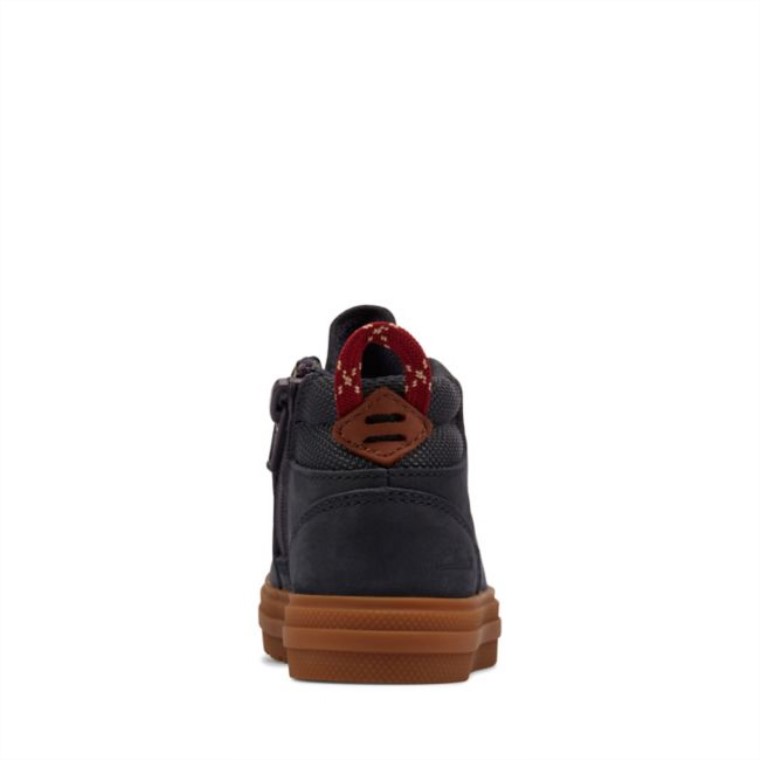 Clarks Nova Hike Toddler Cuero Azul Marino Cuero Azul Marino