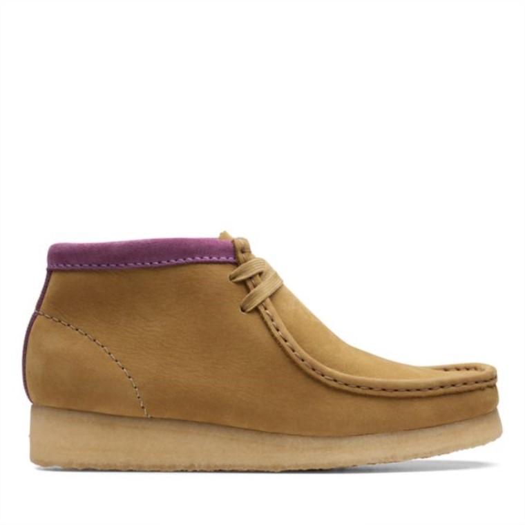 Clarks Oakmoss Combi Wallabee Botas Combi De Musgo De Roble