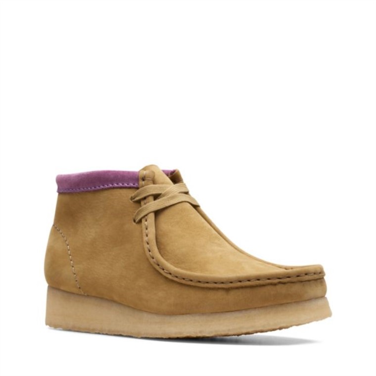 Clarks Oakmoss Combi Wallabee Botas Combi De Musgo De Roble