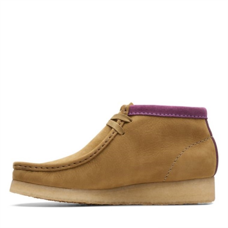 Clarks Oakmoss Combi Wallabee Botas Combi De Musgo De Roble