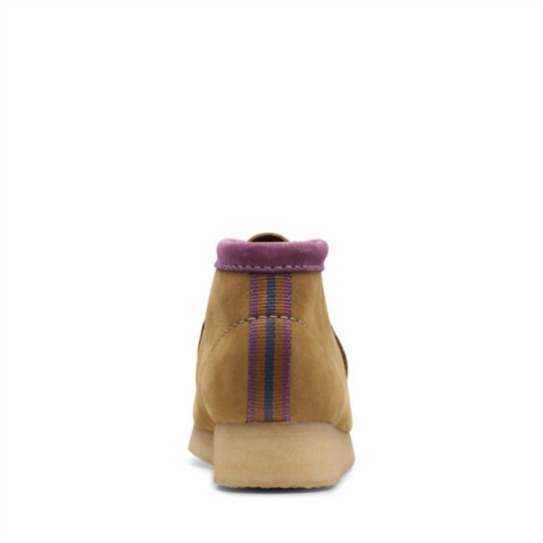 Clarks Oakmoss Combi Wallabee Botas Combi De Musgo De Roble