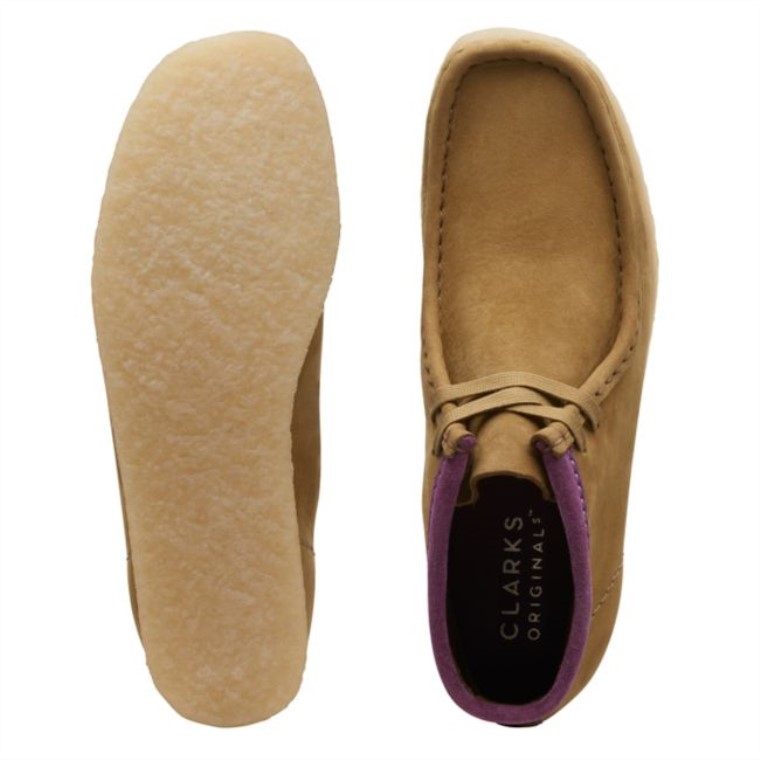 Clarks Oakmoss Combi Wallabee Botas Combi De Musgo De Roble