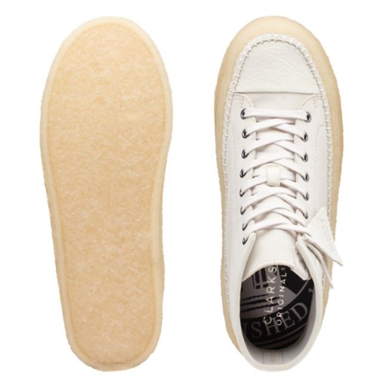 Clarks Blanco Roto Caravana Mid Blanco Roto