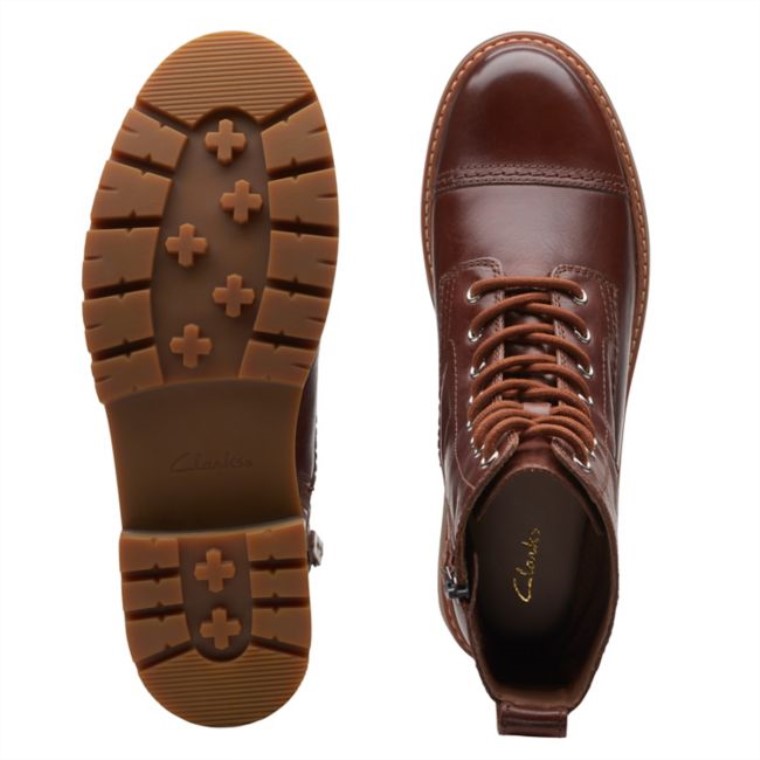 Gorra Clarks Orianna Cuero Bronceado Británico Cuero Bronceado Británico