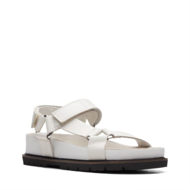 Clarks Orianna Deportivo Cuero Blanco
