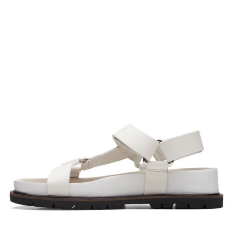 Clarks Orianna Deportivo Cuero Blanco