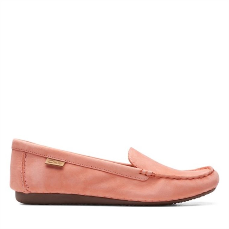Clarks Nubuck Melocotón Pecas Caminar Nubuck Melocotón