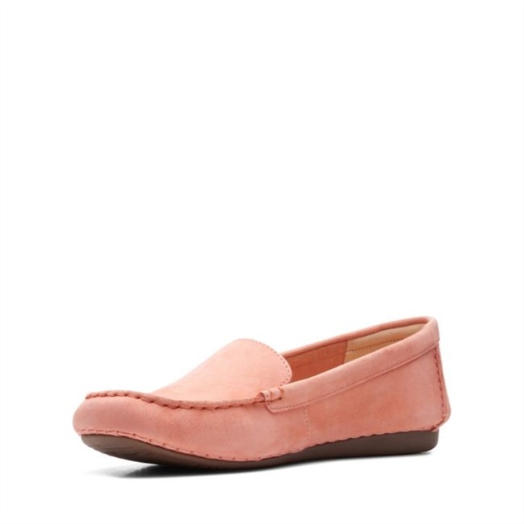 Clarks Nubuck Melocotón Pecas Caminar Nubuck Melocotón