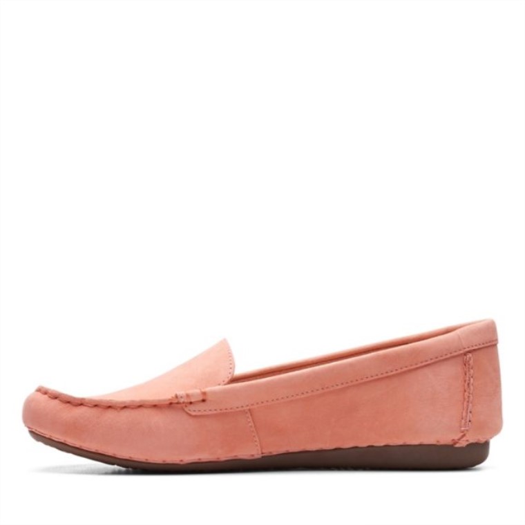 Clarks Nubuck Melocotón Pecas Caminar Nubuck Melocotón