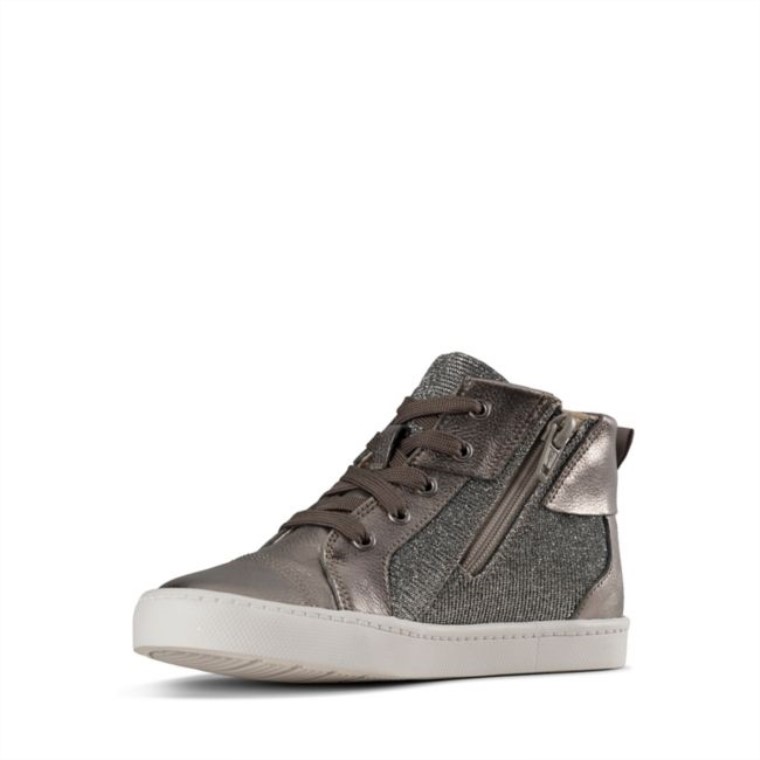 Clarks Peltre Cuero Ciudad Mito Niño Peltre Cuero