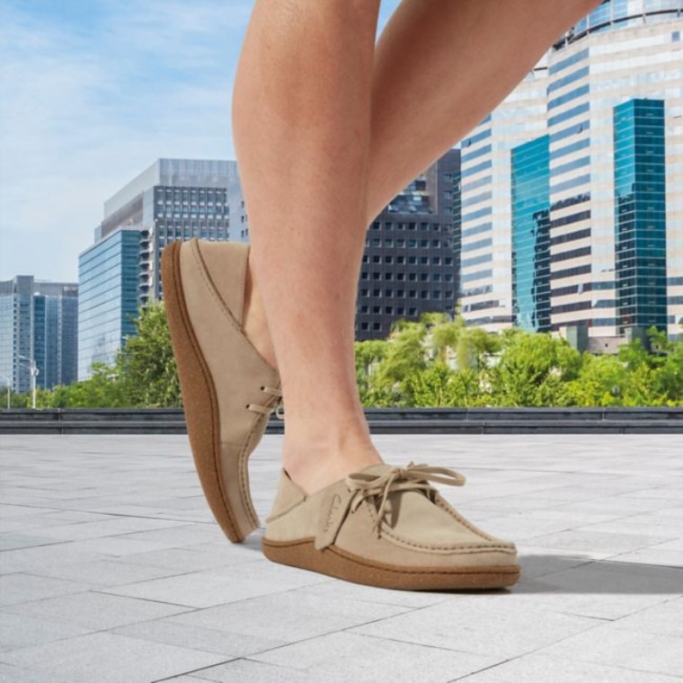 Clarks Pilton Wallabee Gamuza Arena Gamuza Arena