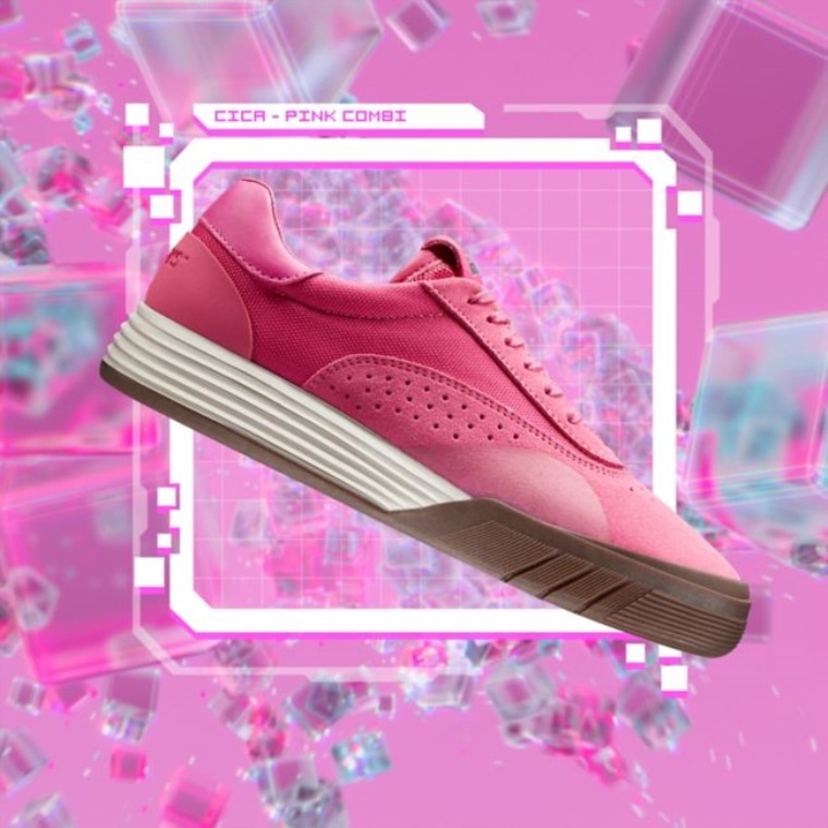Clarks Rosa Gamuza Cica Niño Rosa Gamuza
