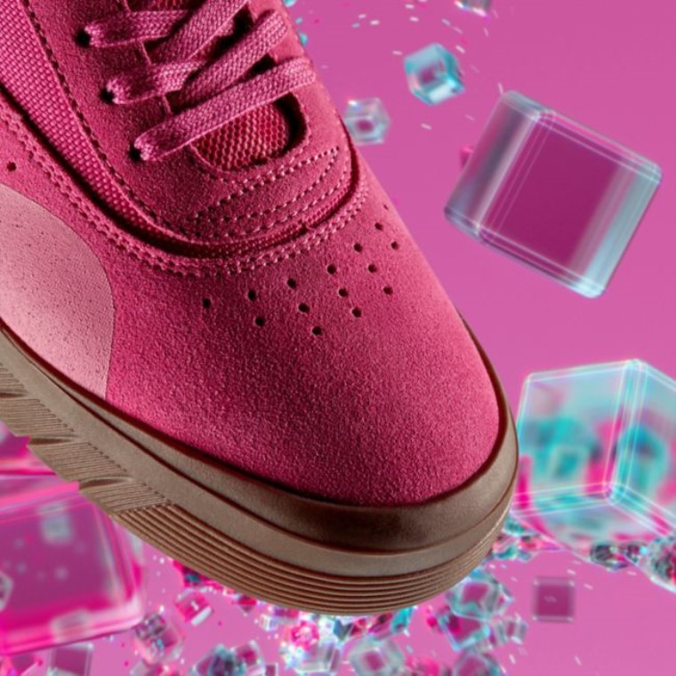 Clarks Rosa Gamuza Cica Niño Rosa Gamuza