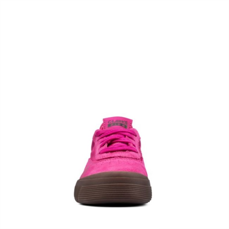 Clarks Rosa Gamuza Cica Niño Rosa Gamuza