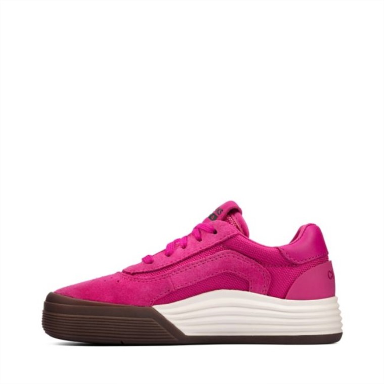 Clarks Rosa Gamuza Cica Niño Rosa Gamuza