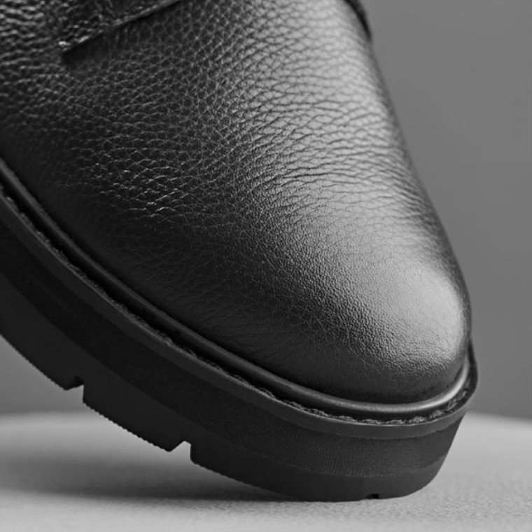 Clarks Prague Lace Juvenil Cuero Negro Cuero Negro