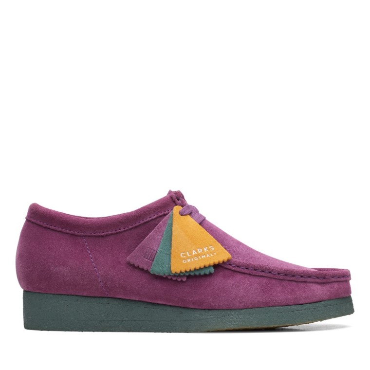 Clarks Morado/Verde Wallabee Morado/Verde