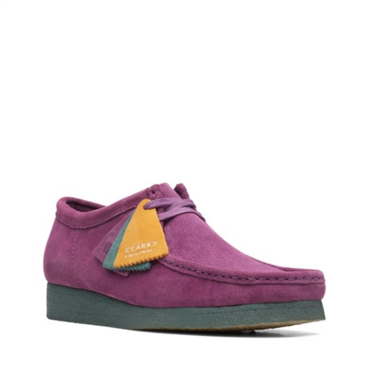 Clarks Morado/Verde Wallabee Morado/Verde